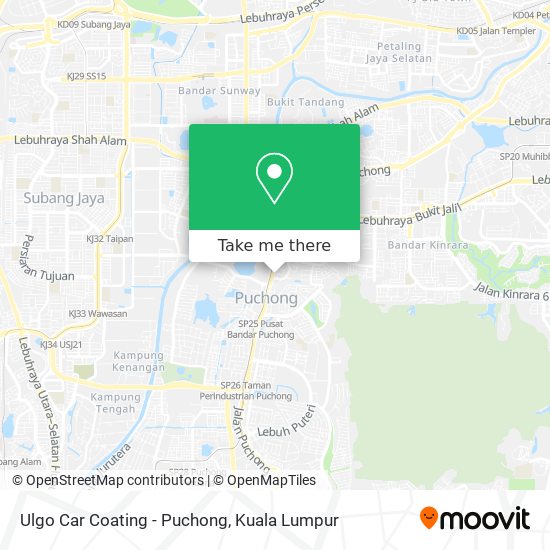 Ulgo Car Coating - Puchong map