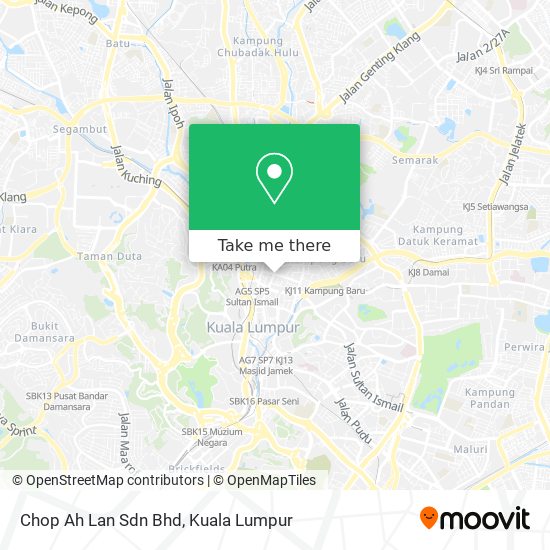 Peta Chop Ah Lan Sdn Bhd
