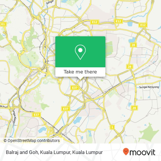 Balraj and Goh, Kuala Lumpur map