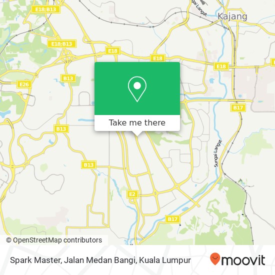 Spark Master, Jalan Medan Bangi map