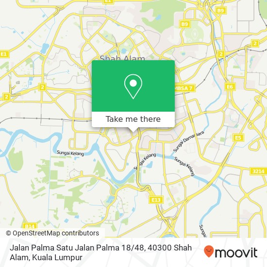 Jalan Palma Satu Jalan Palma 18 / 48, 40300 Shah Alam map