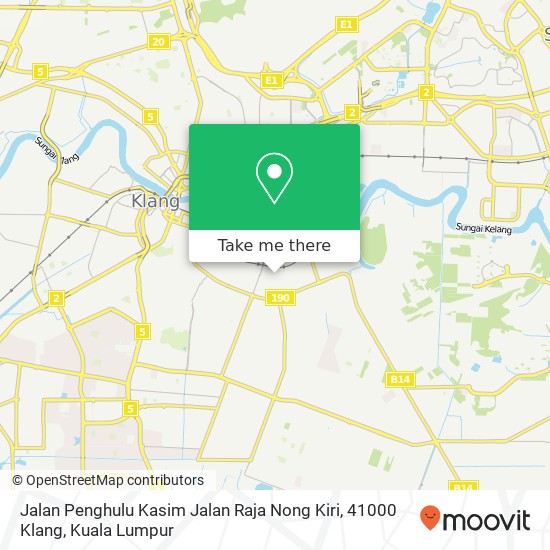 Peta Jalan Penghulu Kasim Jalan Raja Nong Kiri, 41000 Klang