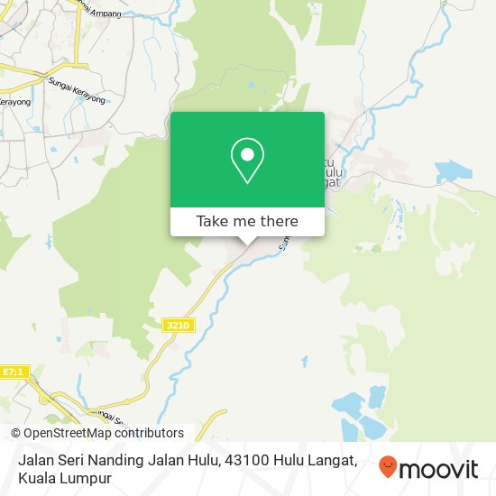Jalan Seri Nanding Jalan Hulu, 43100 Hulu Langat map