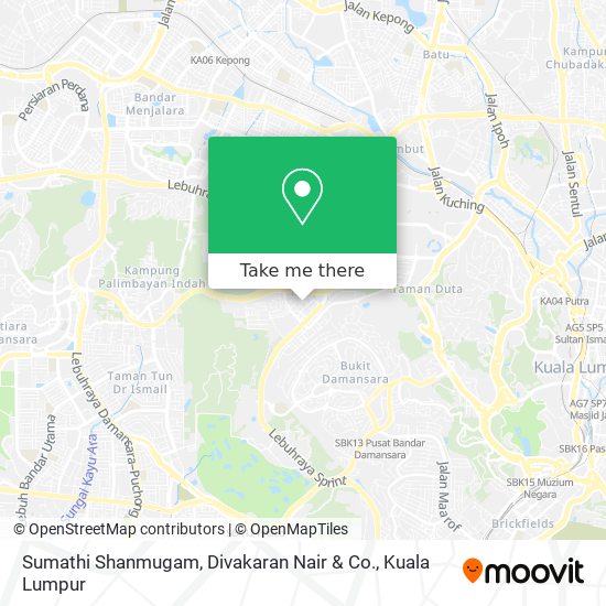 Sumathi Shanmugam, Divakaran Nair & Co. map