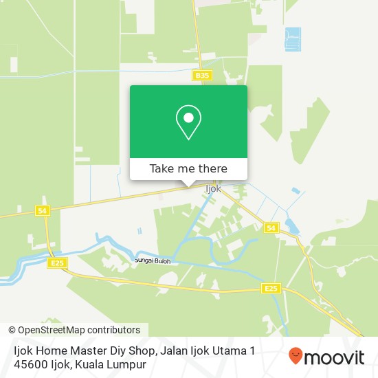 Ijok Home Master Diy Shop, Jalan Ijok Utama 1 45600 Ijok map