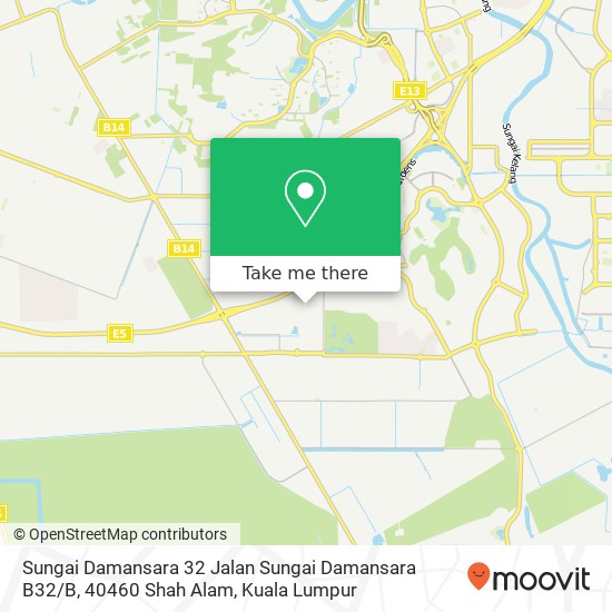 Peta Sungai Damansara 32 Jalan Sungai Damansara B32 / B, 40460 Shah Alam