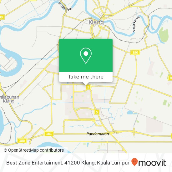 Best Zone Entertaiment, 41200 Klang map