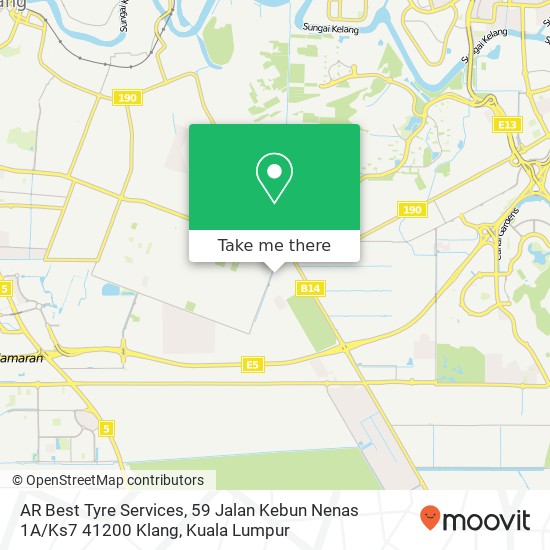 AR Best Tyre Services, 59 Jalan Kebun Nenas 1A / Ks7 41200 Klang map