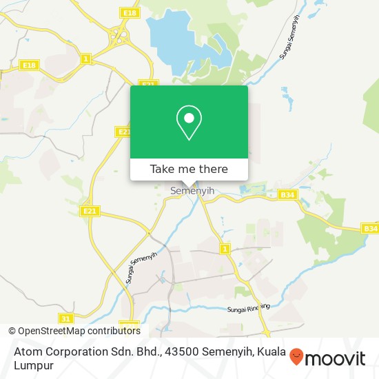 Atom Corporation Sdn. Bhd., 43500 Semenyih map