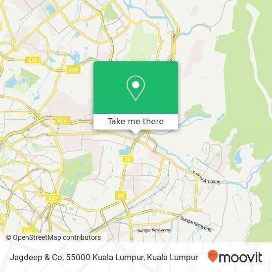 Peta Jagdeep & Co, 55000 Kuala Lumpur