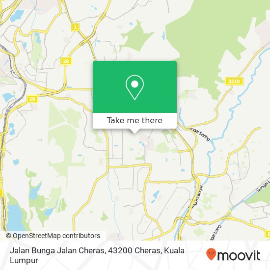 Jalan Bunga Jalan Cheras, 43200 Cheras map