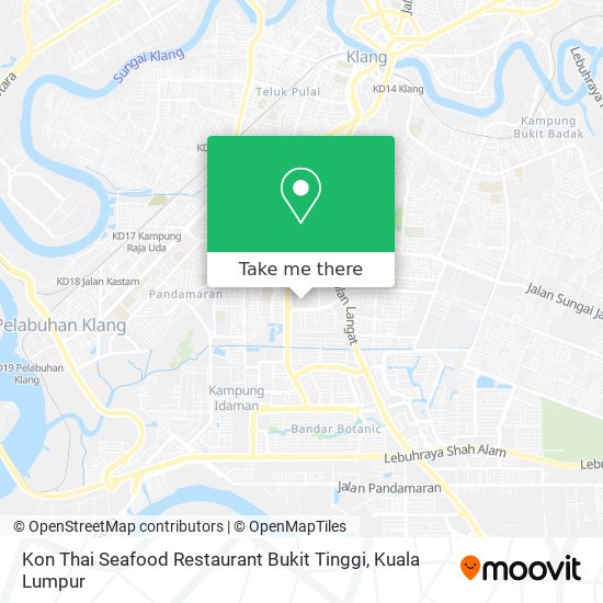 Peta Kon Thai Seafood Restaurant Bukit Tinggi