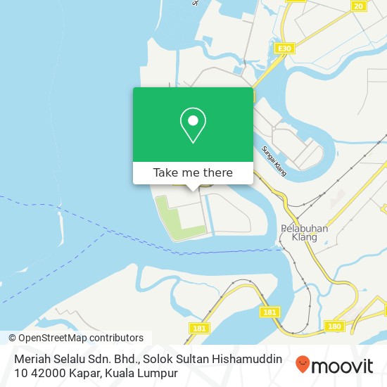 Meriah Selalu Sdn. Bhd., Solok Sultan Hishamuddin 10 42000 Kapar map