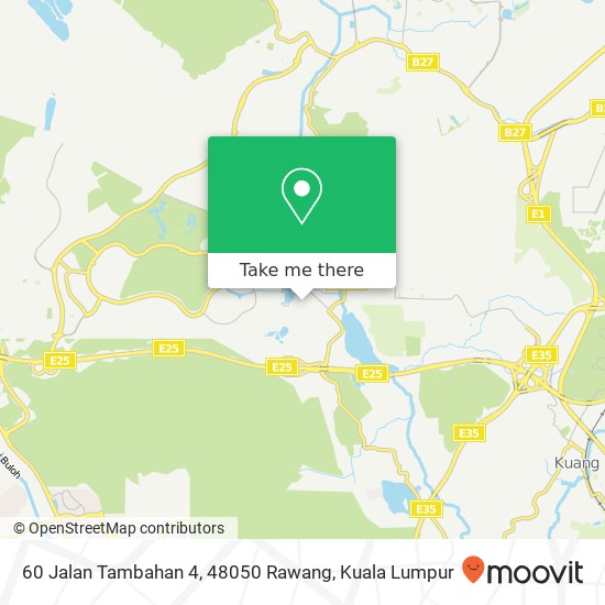 Peta 60 Jalan Tambahan 4, 48050 Rawang