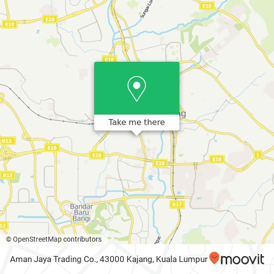 Aman Jaya Trading Co., 43000 Kajang map