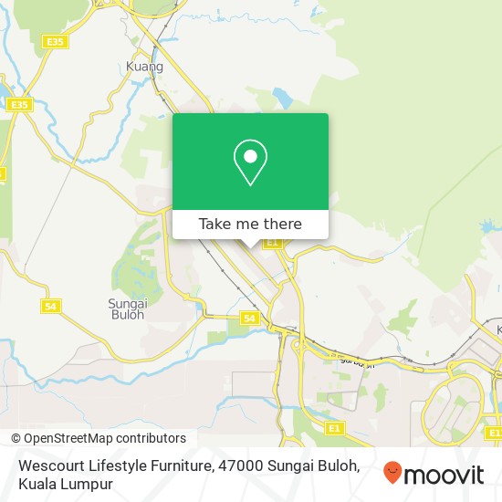 Wescourt Lifestyle Furniture, 47000 Sungai Buloh map