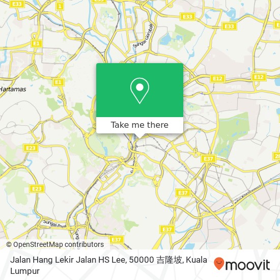 Peta Jalan Hang Lekir Jalan HS Lee, 50000 吉隆坡