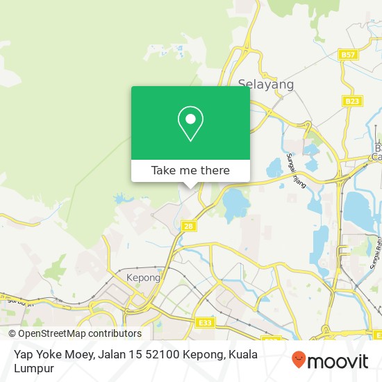Yap Yoke Moey, Jalan 15 52100 Kepong map