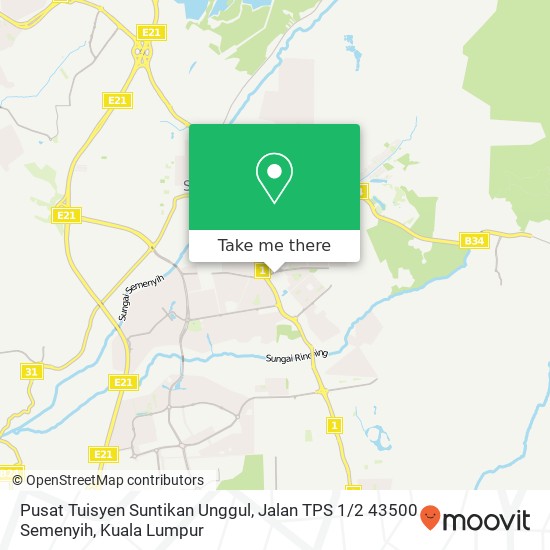 Pusat Tuisyen Suntikan Unggul, Jalan TPS 1 / 2 43500 Semenyih map