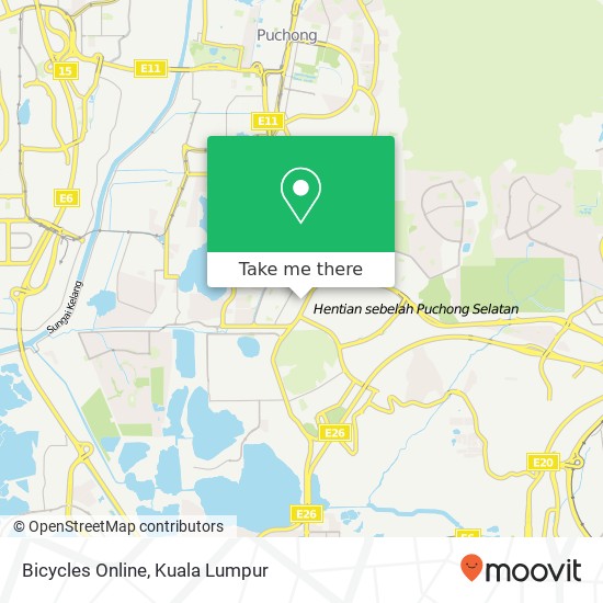 Bicycles Online map