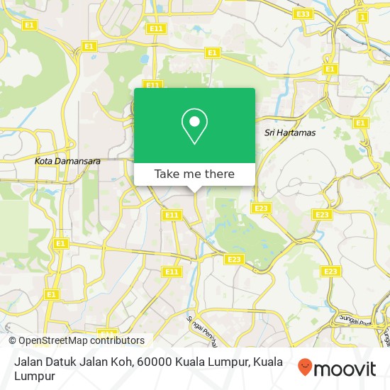 Peta Jalan Datuk Jalan Koh, 60000 Kuala Lumpur