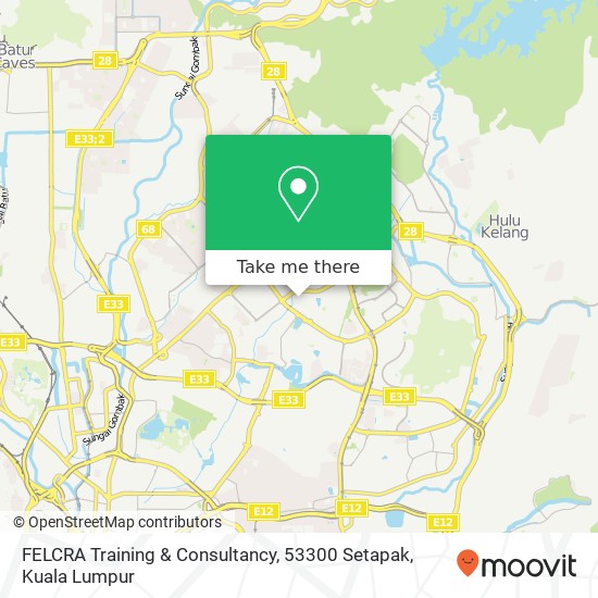 Peta FELCRA Training & Consultancy, 53300 Setapak