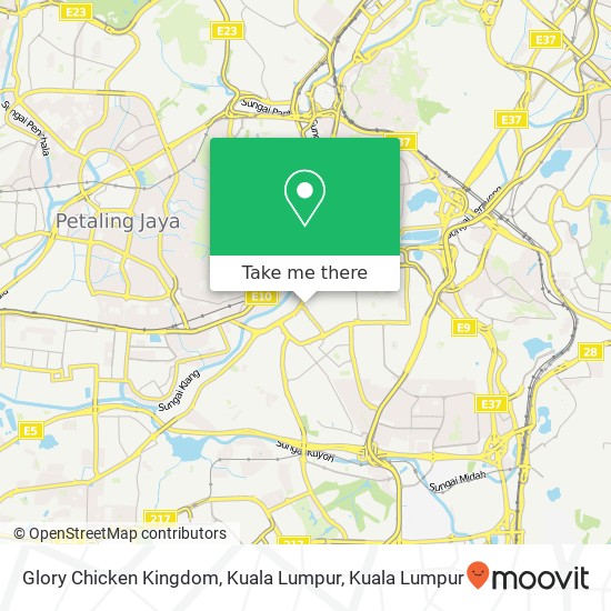 Peta Glory Chicken Kingdom, Kuala Lumpur