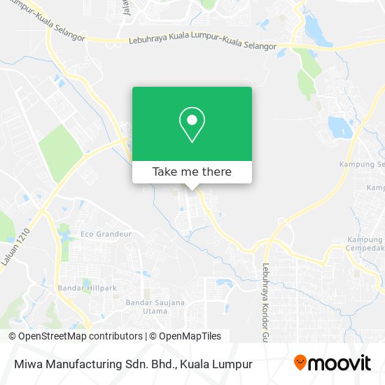 Miwa Manufacturing Sdn. Bhd. map