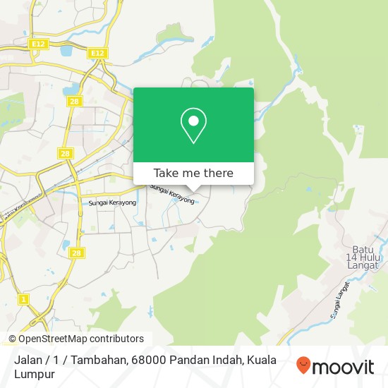 Jalan / 1 / Tambahan, 68000 Pandan Indah map