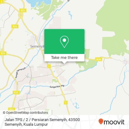 Peta Jalan TPS / 2 / Persiaran Semenyih, 43500 Semenyih