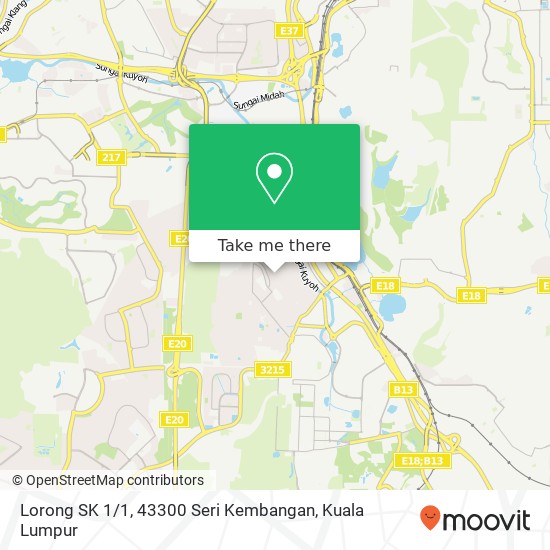 Lorong SK 1 / 1, 43300 Seri Kembangan map