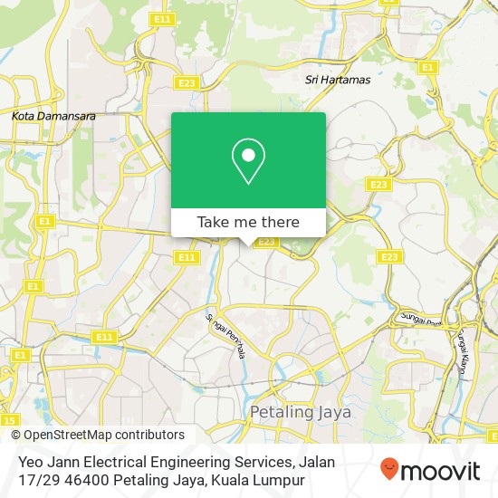 Yeo Jann Electrical Engineering Services, Jalan 17 / 29 46400 Petaling Jaya map