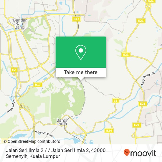 Peta Jalan Seri Ilmia 2 / / Jalan Seri Ilmia 2, 43000 Semenyih