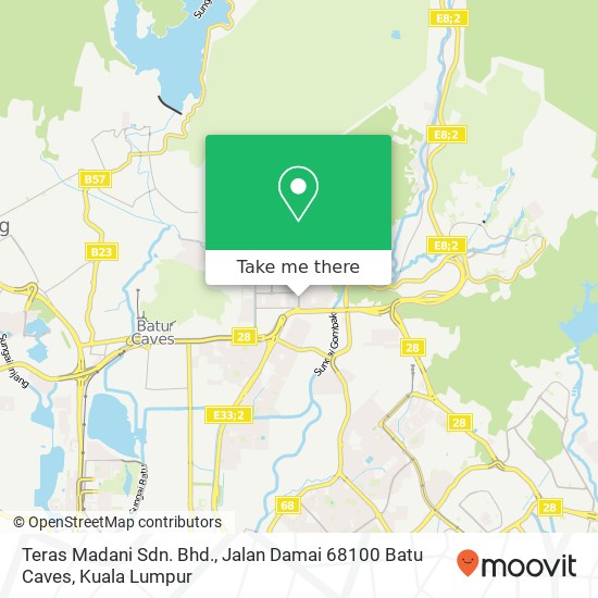 Teras Madani Sdn. Bhd., Jalan Damai 68100 Batu Caves map