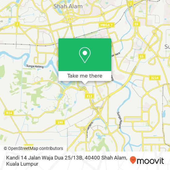 Kandi 14 Jalan Waja Dua 25 / 13B, 40400 Shah Alam map