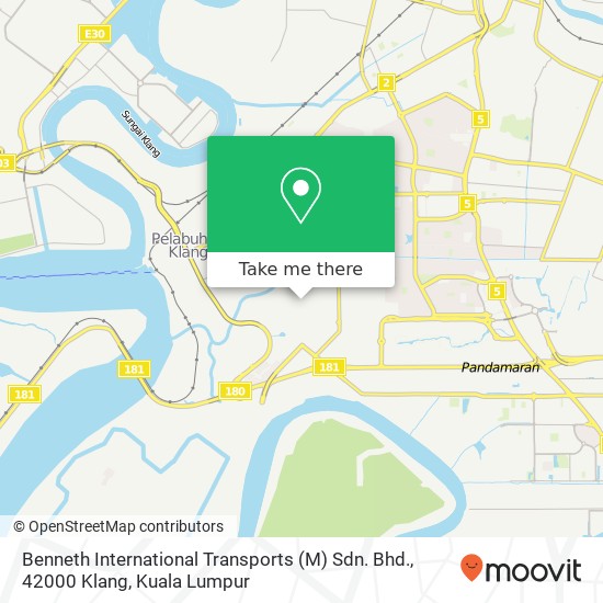 Benneth International Transports (M) Sdn. Bhd., 42000 Klang map