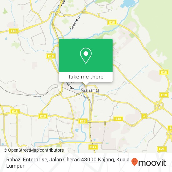 Rahazi Enterprise, Jalan Cheras 43000 Kajang map