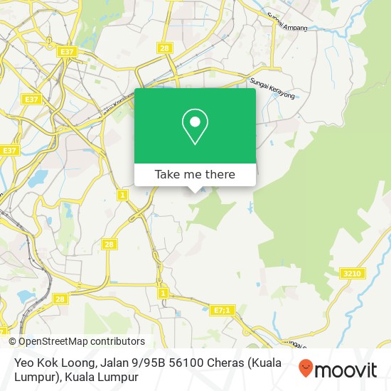 Yeo Kok Loong, Jalan 9 / 95B 56100 Cheras (Kuala Lumpur) map