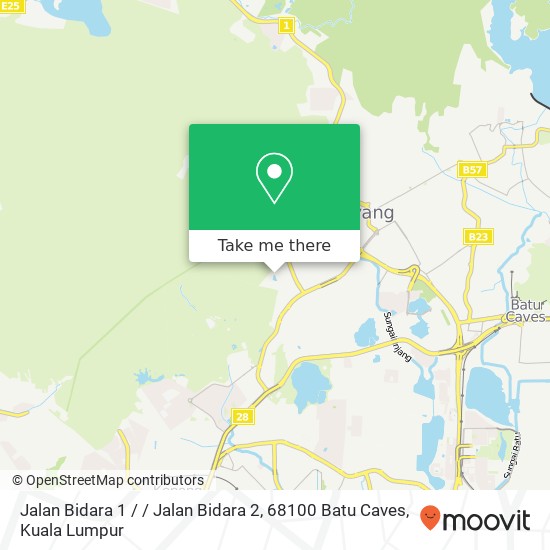 Peta Jalan Bidara 1 / / Jalan Bidara 2, 68100 Batu Caves