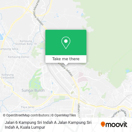 Peta Jalan 6 Kampung Sri Indah A Jalan Kampung Sri Indah A