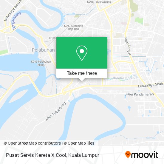 Pusat Servis Kereta X Cool map