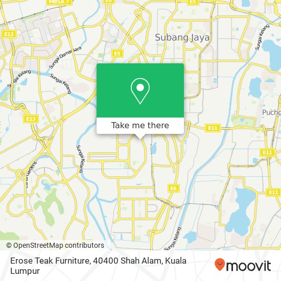 Erose Teak Furniture, 40400 Shah Alam map