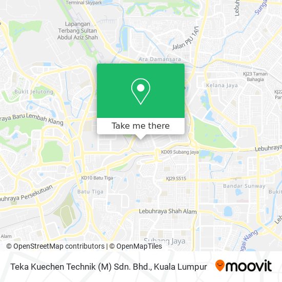 Peta Teka Kuechen Technik (M) Sdn. Bhd.