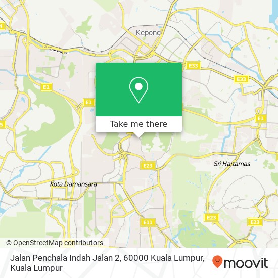 Peta Jalan Penchala Indah Jalan 2, 60000 Kuala Lumpur