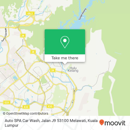 Auto SPA Car Wash, Jalan J9 53100 Melawati map