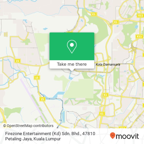 Firezone Entertainment (Kd) Sdn. Bhd., 47810 Petaling Jaya map