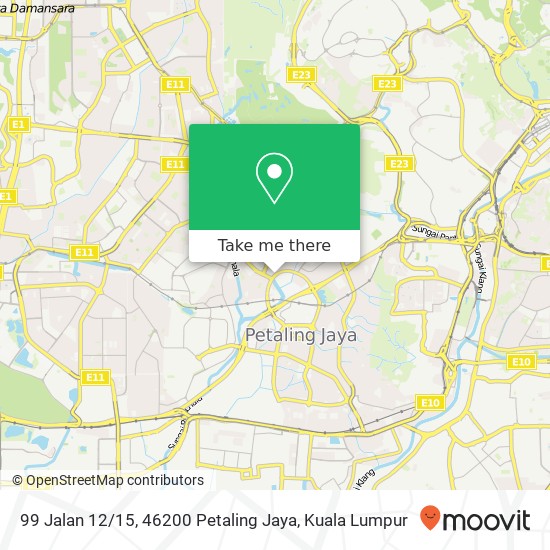 Peta 99 Jalan 12 / 15, 46200 Petaling Jaya