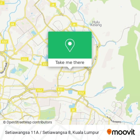 Setiawangsa 11A / Setiawangsa 8 map