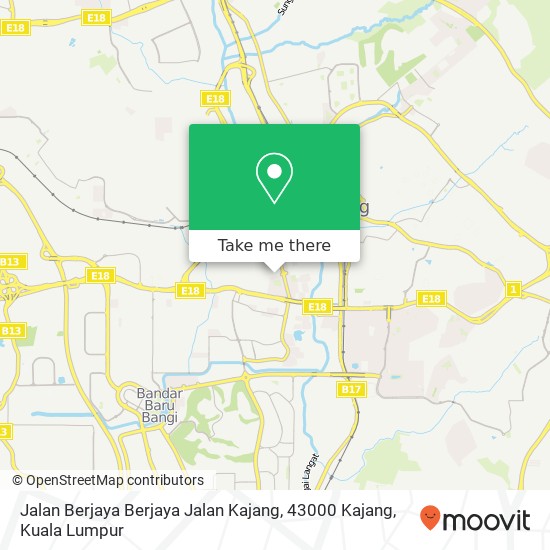 Jalan Berjaya Berjaya Jalan Kajang, 43000 Kajang map