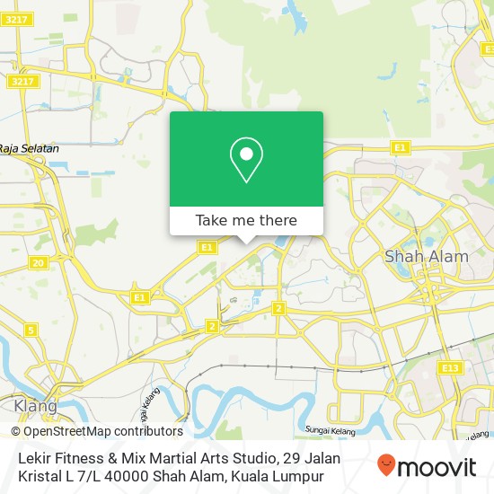 Lekir Fitness & Mix Martial Arts Studio, 29 Jalan Kristal L 7 / L 40000 Shah Alam map
